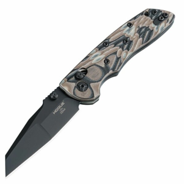 Hogue Deka 3.25 in Mod Wharncliffe Black G10 Flat Dk Earth