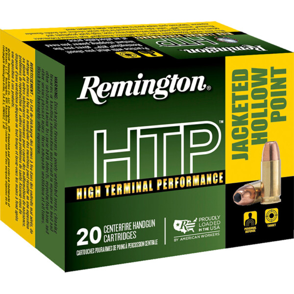 Remington HTP Handgun Ammo 380 ACP 88 gr. JHP 20 rd.