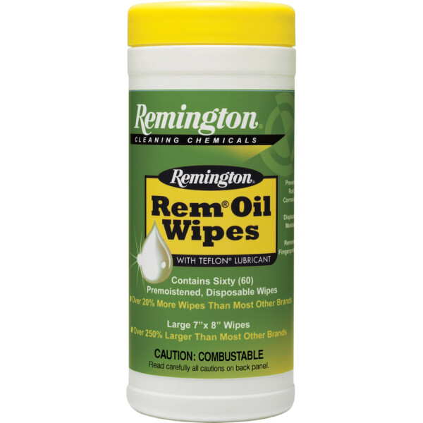 Remington Rem Oil 60 ct. Pop Top Canister Wipes