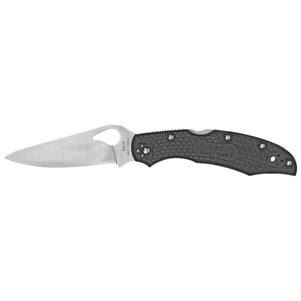 Spyderco Byrd Cara Cara 2 Lightweight Folding Knife - Black FRN Handle (Plain Edge)