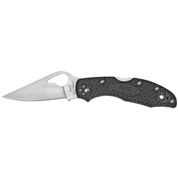 Spyderco Byrd Meadowlark 2 Lightweight Folding Knife - Black FRN Handle (Plain Edge)