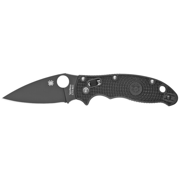 Spyderco Manix 2 Lightweight Folding Knife - Black FRCP (Plain Edge)