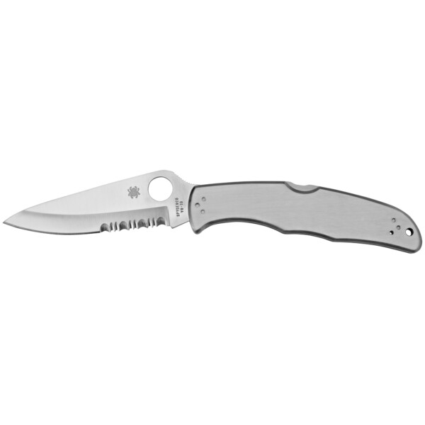 Spyderco Endura 4 Folding Knife - Stainless Steel (Combo Edge)