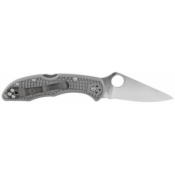 Spyderco Delica 4 Lightweight Folding Knife - Gray FRN (Plain Edge) - Image 2