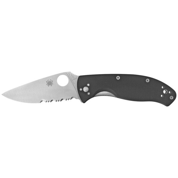 Spyderco Tenacious Folding Knife - Black G-10 (Combo Edge)