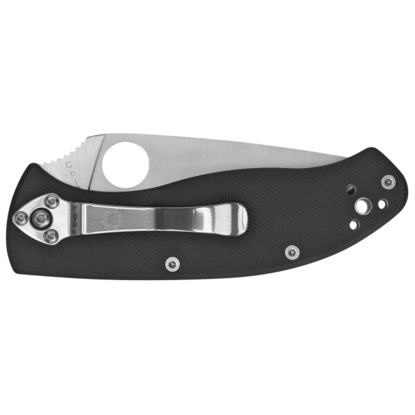 Spyderco Tenacious Folding Knife - Black G-10 (Combo Edge) - Image 2