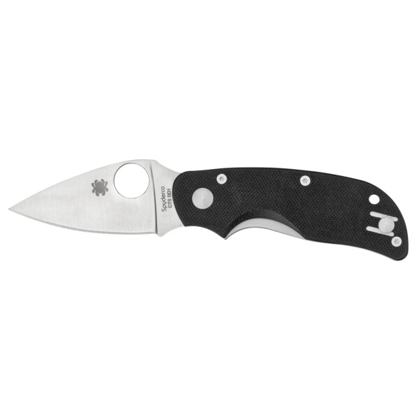 Spyderco Cat Folding Knife - Black G-10 Handle (Plain Edge)