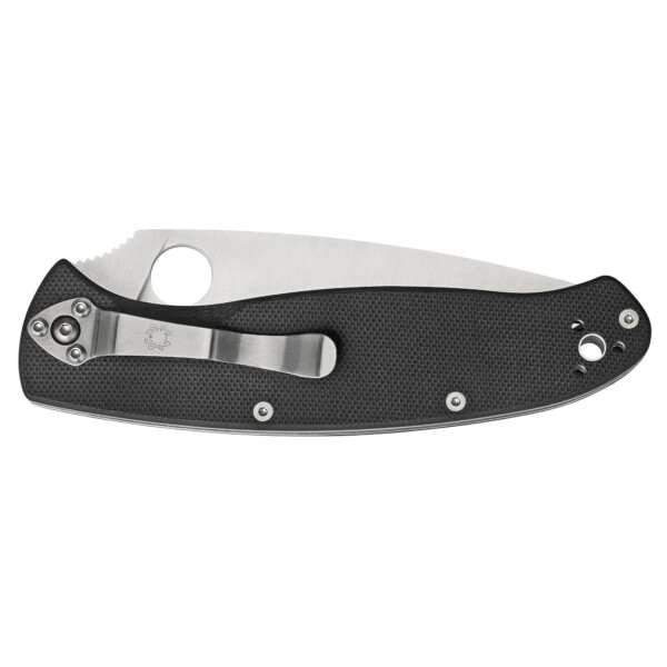 Spyderco Resilience Folding Knife - Black G-10 (Plain Edge) - Image 2