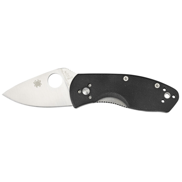 Spyderco Ambitious Folding Knife - Black G-10 (Plain Edge)