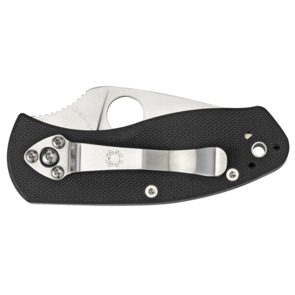 Spyderco Ambitious Folding Knife - Black G-10 (Plain Edge) - Image 2