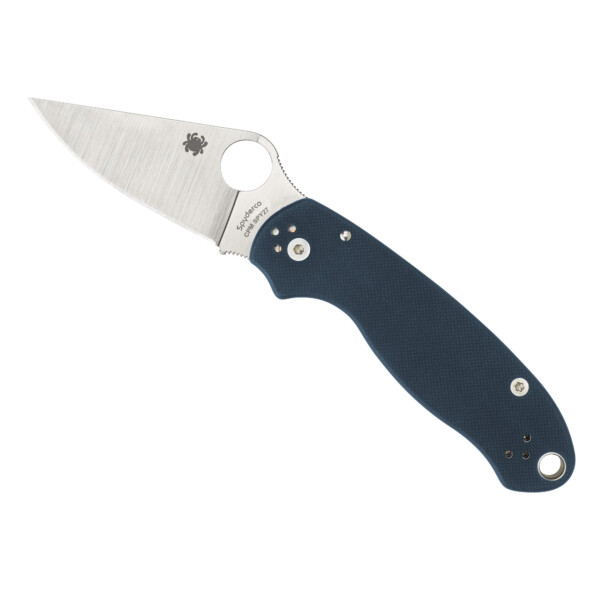 Spyderco Para 3 Folding Knife - Cobalt Blue G-10 (Plain Edge)