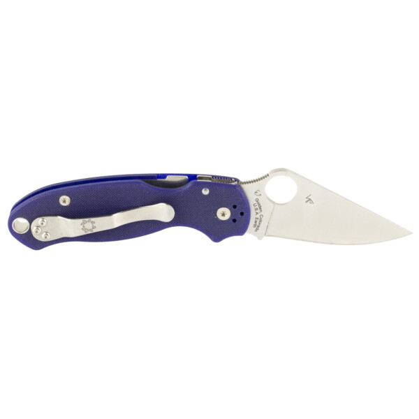 Spyderco Para 3 Folding Knife - Dark Blue G-10 (Plain Edge) - Image 2