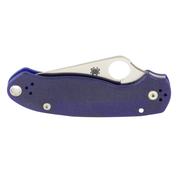 Spyderco Para 3 Folding Knife - Dark Blue G-10 (Plain Edge) - Image 3