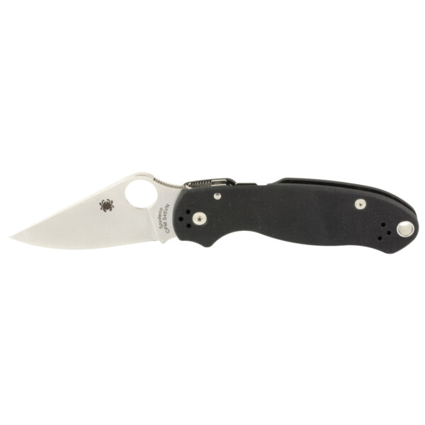 Spyderco Para 3 Folding Knife - Black G-10 (Plain Edge)