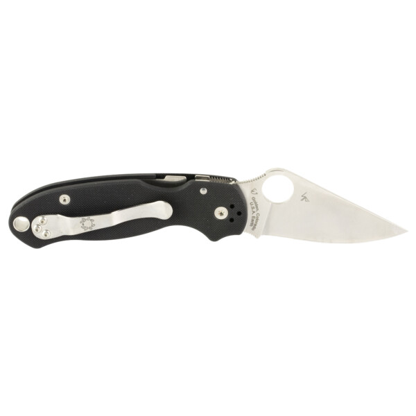 Spyderco Para 3 Folding Knife - Black G-10 (Plain Edge) - Image 2