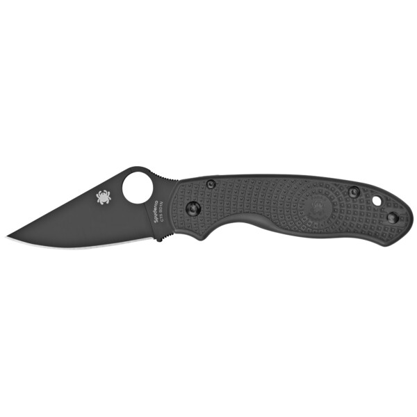 Spyderco Efficient Folding Knife - Black G-10 Handle (Black Plain Edge)