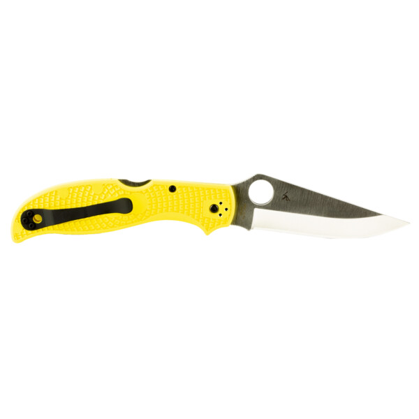 Spyderco Stretch 2 XL Lightweight Salt Folding Knife - Yellow FRN Handle (Plain Edge) - Image 2