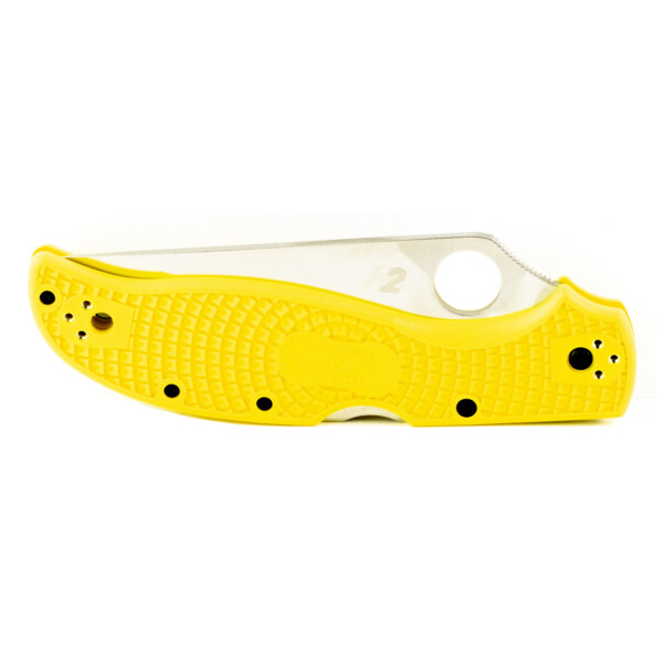 Spyderco Stretch 2 XL Lightweight Salt Folding Knife - Yellow FRN Handle (Plain Edge) - Image 3