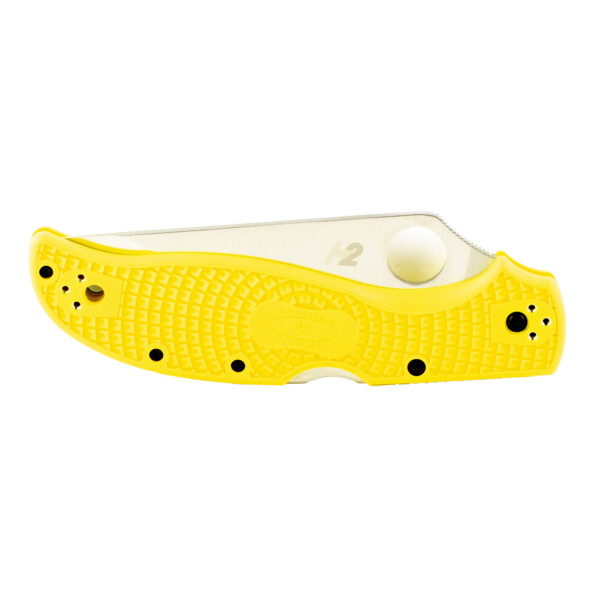 Spyderco Stretch 2 XL Salt Folding Knife - Yellow FRN Handle (Serrated Edge) - Image 3