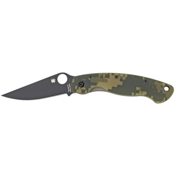 Spyderco Military Folding Knife - Digital Camo G-10 (Plain Edge)