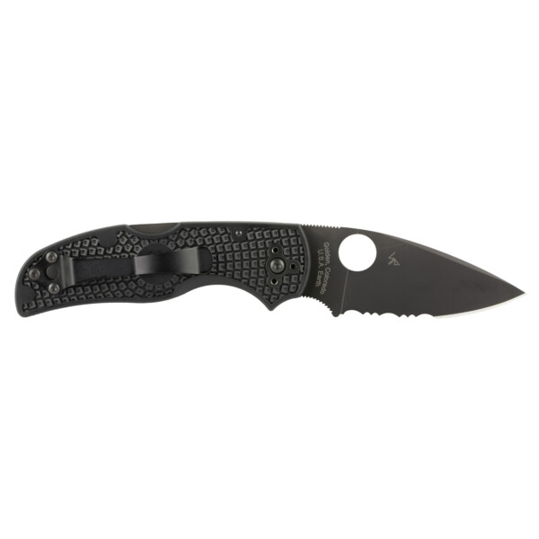 Spyderco Native 5 Lightweight Folding Knife - Black FRN (Combo Edge) - Image 2