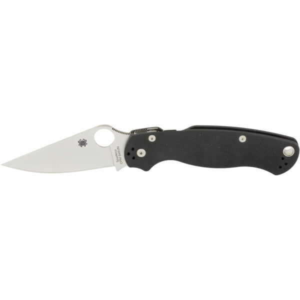 Spyderco Paramilitary 2 Folding Knife - Black G-10 (Plain Edge)