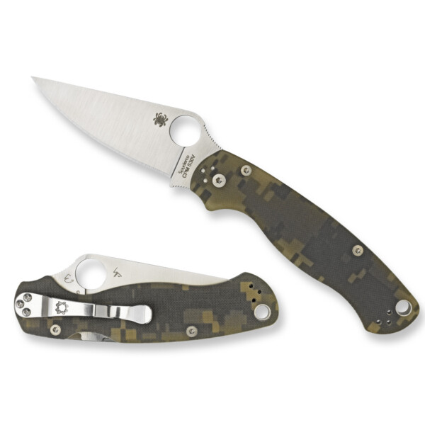 Spyderco Para Military 2 Folding Knife - Digital Camouflage G-10 Handle