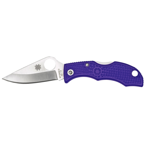 Spyderco Ladybug 3 Folding Knife - Purple  (Plain Edge)