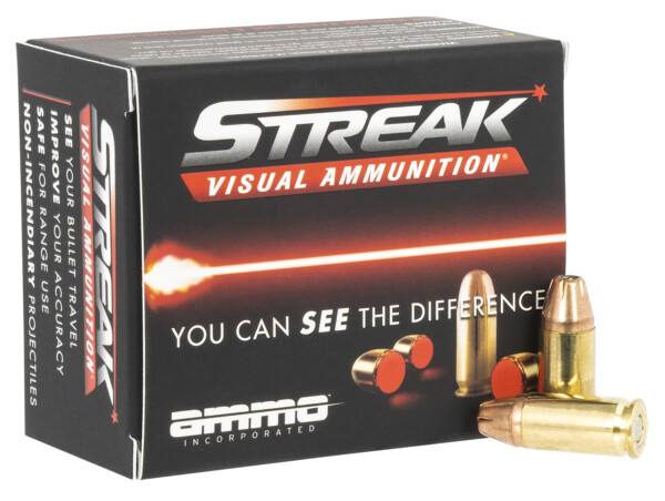 Ammo Inc. Streak 9mm 115gr JHP Red 20/RD