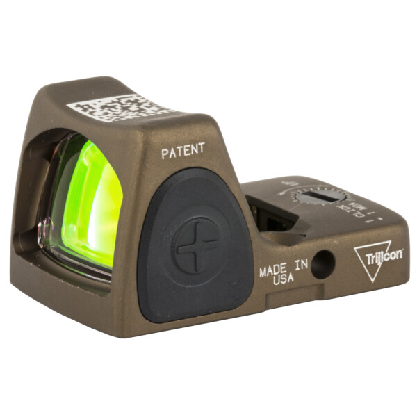 Trijicon RMR Type 2 Adjustable LED Reflex Sight (3.25 MOA Red Dot, Coyote Brown)