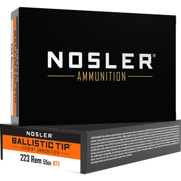 Nosler BTA-223 Rem 55g BT SP Ammo 20ct