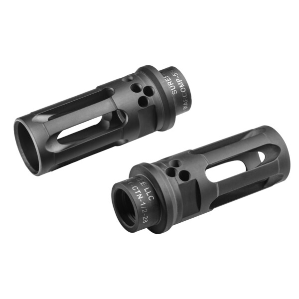 Surefire WARCOMP Closed-Tine Suppressor Adapter Flash Hider 1/2 x 28 Black 5.56